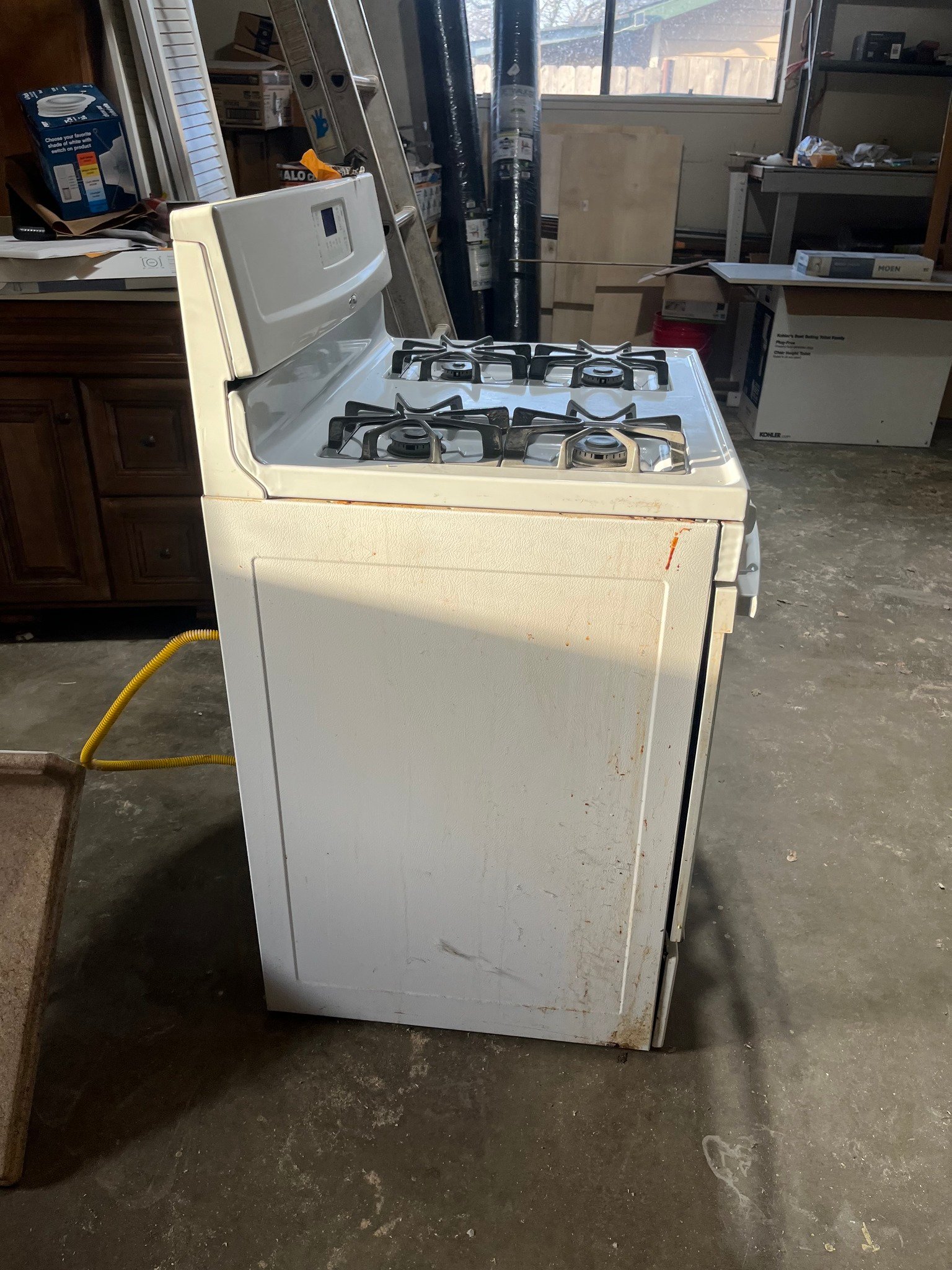 Whirlpool propane stove — Accubake control panel detail