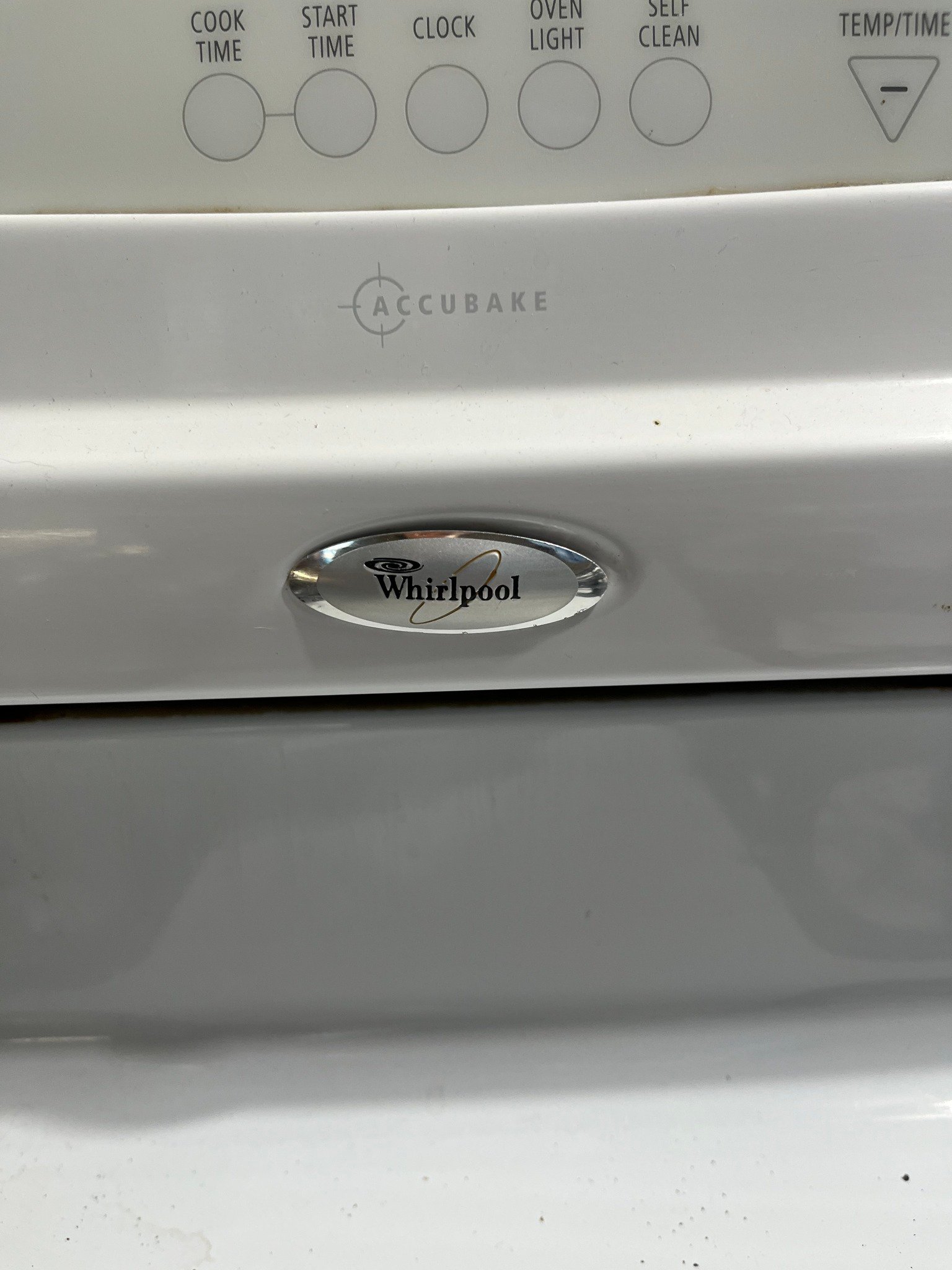 Whirlpool propane stove — side view